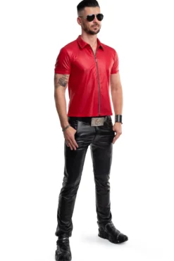 Regnes Fetish Planet - Polo Shirt mit Reißverschluss