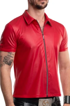 Regnes Fetish Planet - Polo Shirt mit Reißverschluss