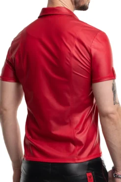 Regnes Fetish Planet - Polo Shirt im Wetlook