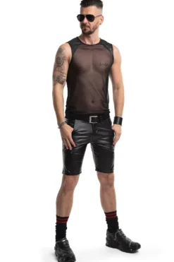 Regnes Fetish Planet - Shirt aus Netz und Wetlook