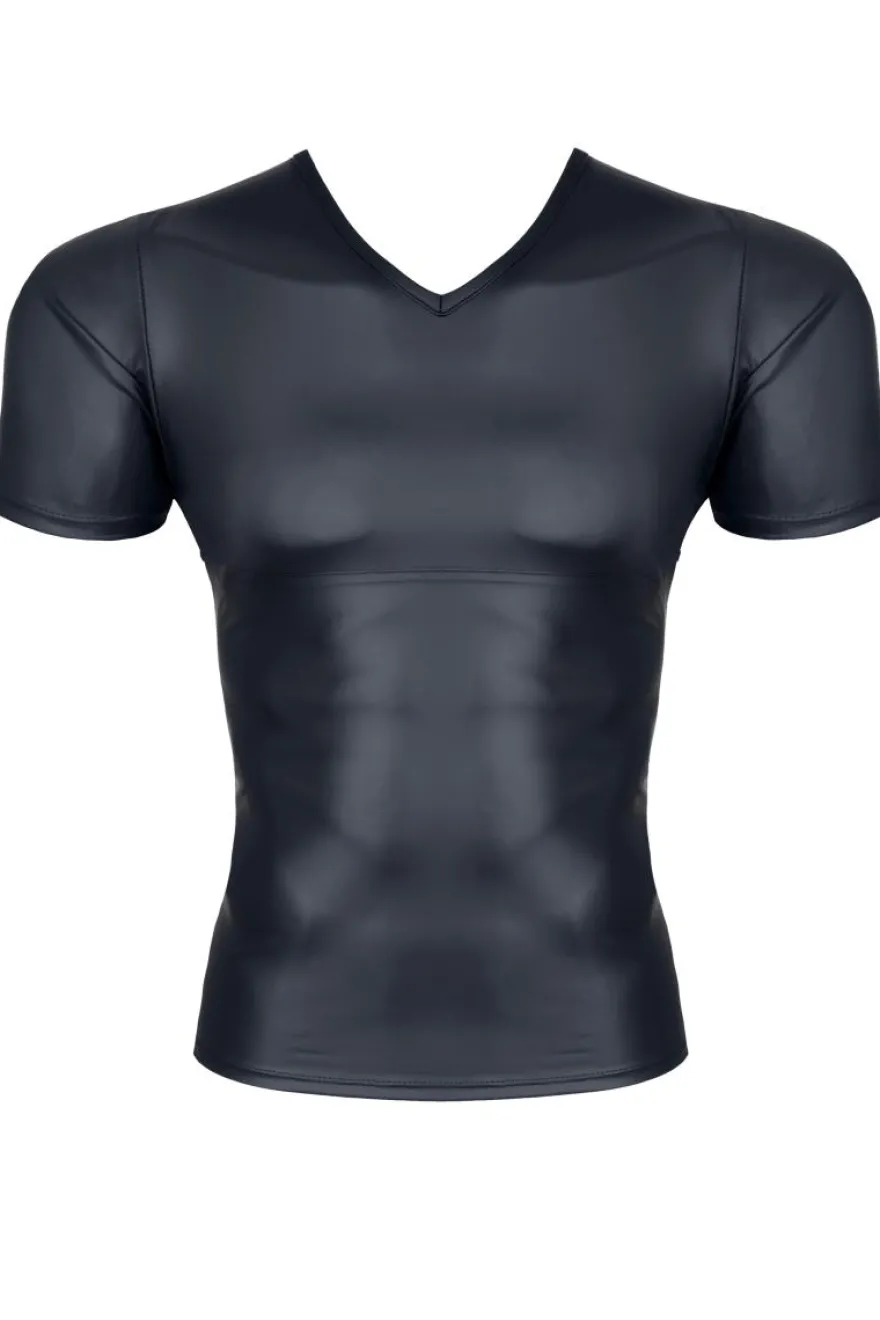 Regnes Fetish Planet - Wetlook T-Shirt kurzärmlig schwarz