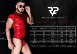 Regnes Fetish Planet - Wetlook String BRI015 rot