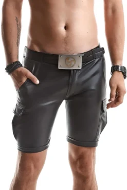 Regnes Fetish Planet - Wetlook Shorts mit Taschen