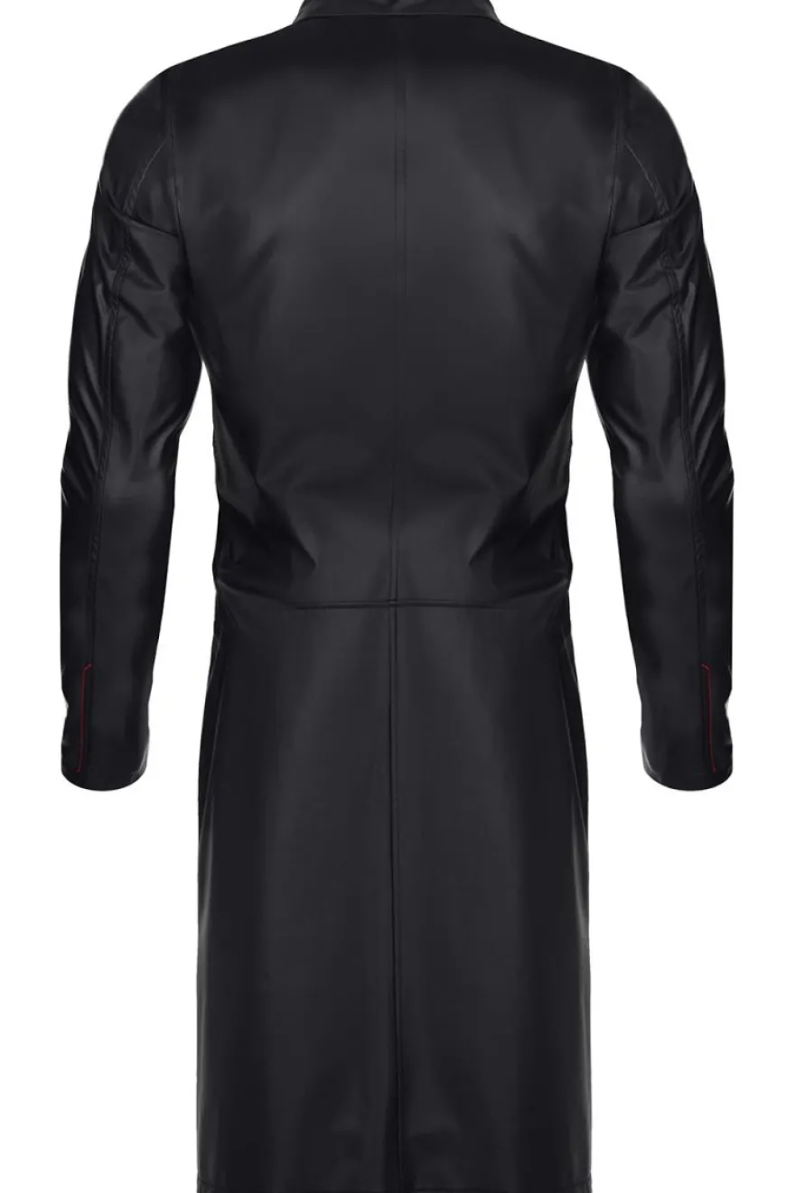 Regnes Fetish Planet - Wetlook Herren Mantel schwarz