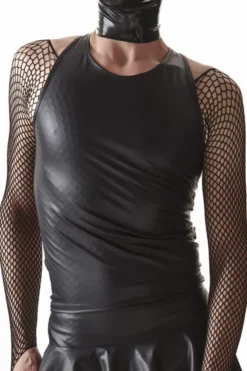 Regnes Fetish Planet - Wetlook T-Shirt Crossdresser Fetish Line schwarz