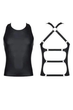 Regnes Fetish Planet - Wetlook T-Shirt Crossdresser Fetish Line schwarz