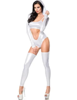 Saresia - Body-Set im Metallic-Look, 4-teilig