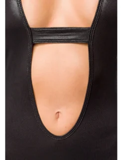 Saresia - Body-Set mit Strapsbändern und Stulpen