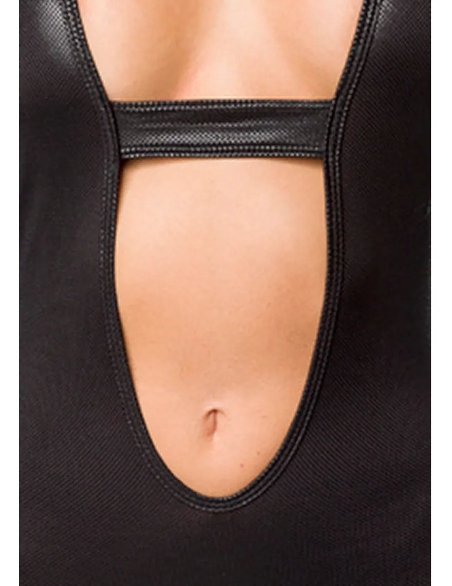 Saresia - Body-Set mit Strapsbändern und Stulpen