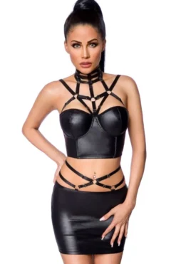 Saresia-Harness-Wetlook-Set mit Rock