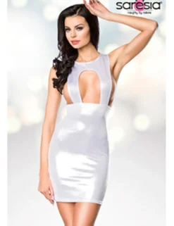 Saresia - Minikleid im Metallic-Look