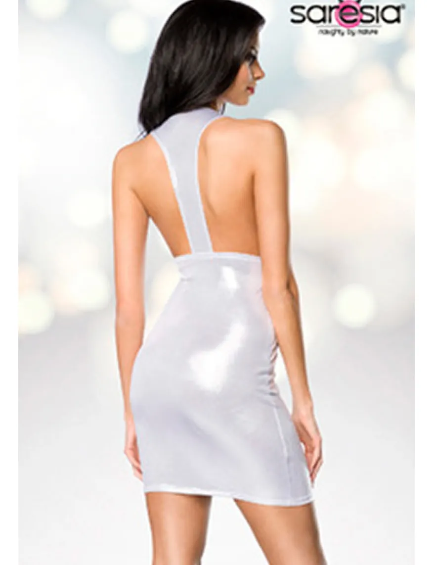 Saresia - Minikleid im Metallic-Look