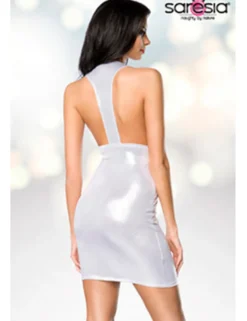 Saresia - Minikleid im Metallic-Look