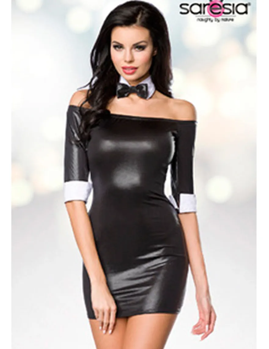 Saresia - Minikleid mit Fliege