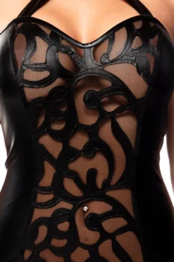 Saresia - Minikleid mit Mesh-Einsatz