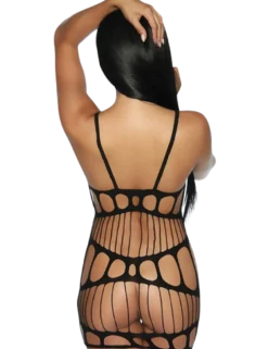 Saresia - Negligé Kleid Cut Outs - Schwarz