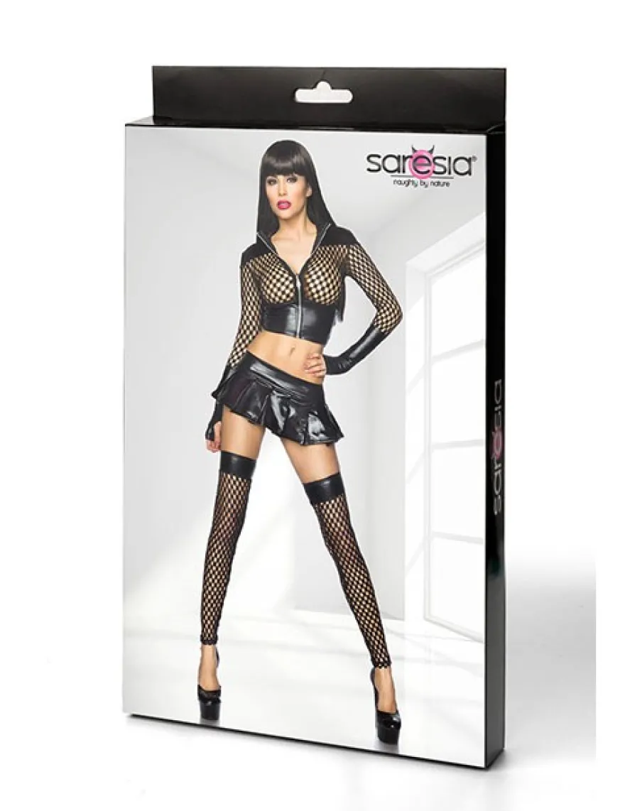 Saresia - Netzoutfit von Saresia schwarz