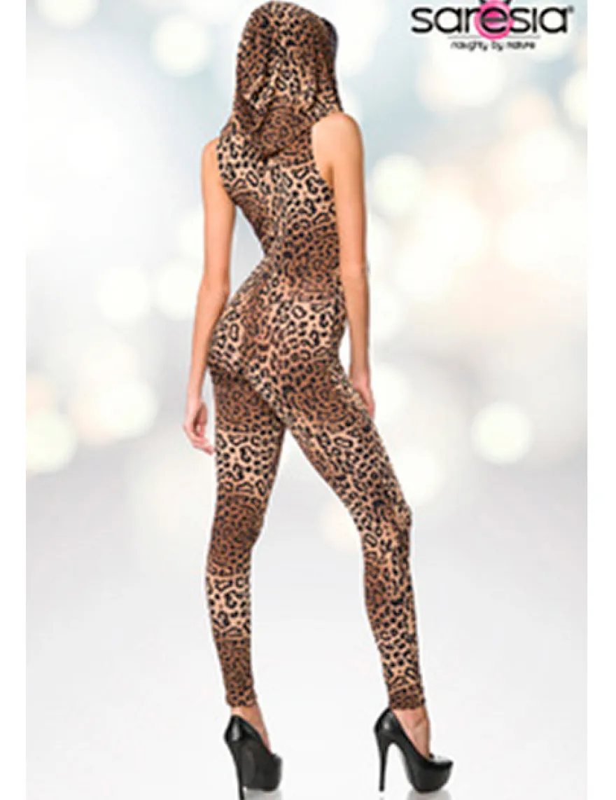 Saresia - Overall mit Leo-Print