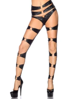 Saresia - Wetlook-Gogo-Leggings von Saresia