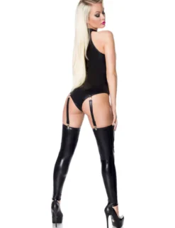Saresia - Wetlook-Set mit Body und Chiffonrock