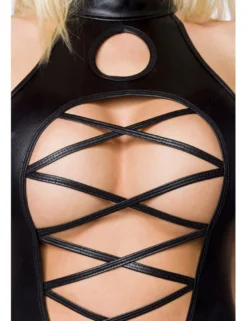 Saresia - Wetlook-Set mit Body und Chiffonrock