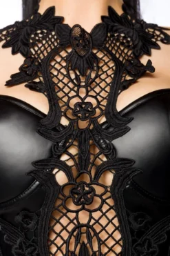 SARESIA-Wetlook-Set mit Spitze 18267 schwarz
