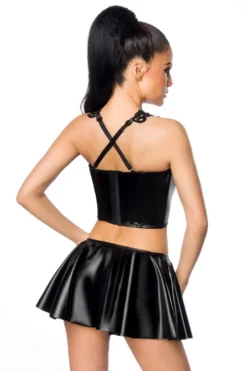 SARESIA-Wetlook-Set mit Spitze 18267 schwarz