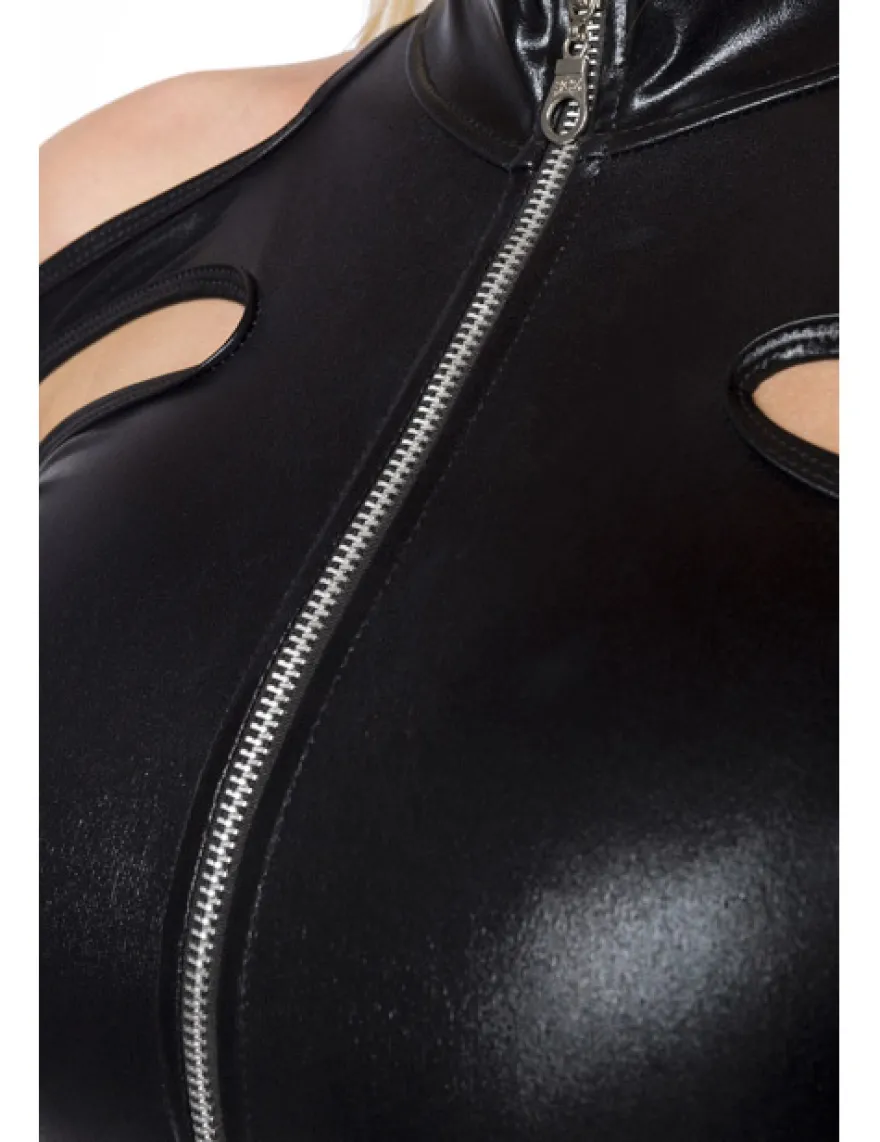 SARESIA - Wetlook-Set schwarz