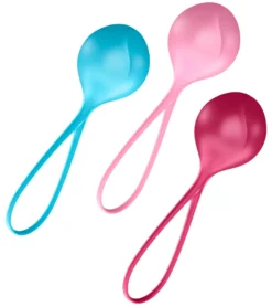 SATISFYER - Balls Training Set Single turquoise-red-pink
