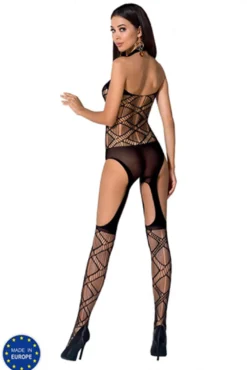 schwarzer Bodystocking BS060 von Passion Universalgröße