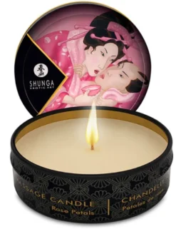 Shunga - Massage Kerze Aphrodisia "Duft von Rosenblättern", ALS SET, 6 X 30 ML