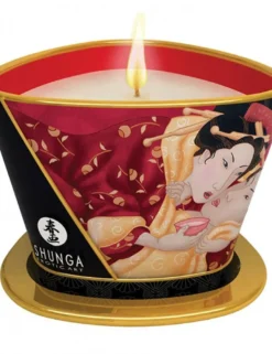 Shunga - Massage Kerze Romance Prickelnder Erdbeer-Wein, 170ml