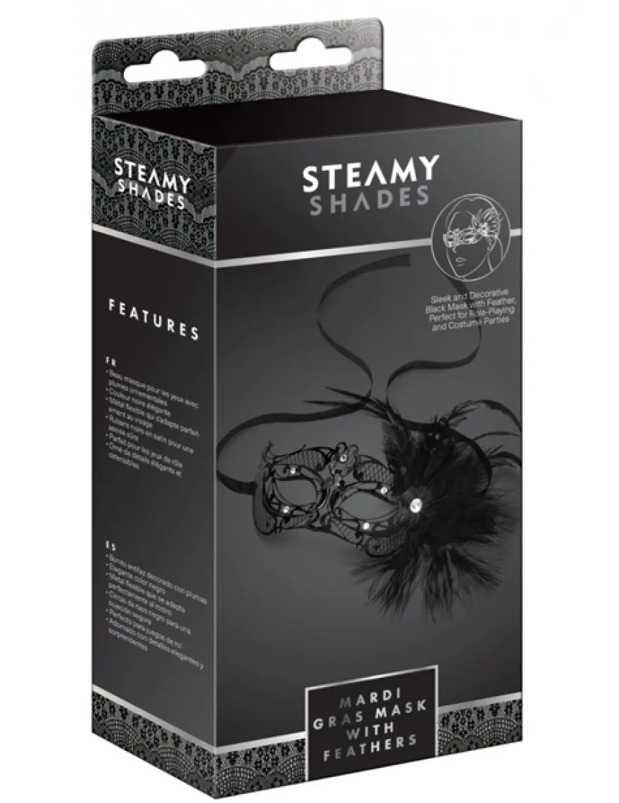 Steamy Shades - Augenmaske aus Metall "Mardi Gras"