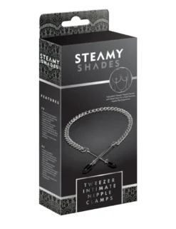 Steamy Shades - Brustwarzenklemmen mit Kette