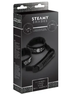 Steamy Shades - Control Cuffs - Handfesseln mit Griff