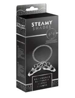 Steamy Shades - Nippelklemmen "Butterfly" mit Kette