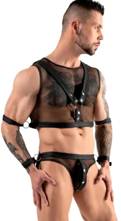 Svenjoyment Bondage - Top und Jock schwarz