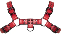 Svenjoyment - Harness aus Kunstleder rot