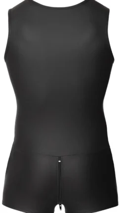 Svenjoyment - Mattlook Herren-Overall aus dehnbarem Material mit Reißverschluss