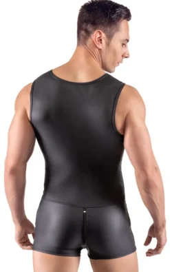 Svenjoyment - Mattlook Herren-Overall aus dehnbarem Material mit Reißverschluss
