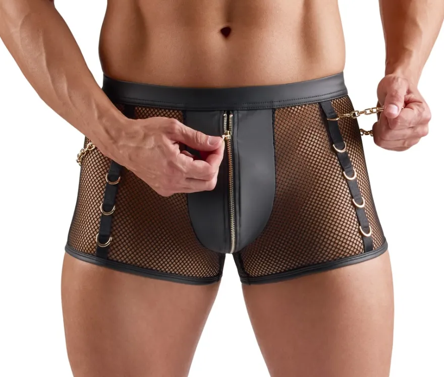 Svenjoyment - Netz Pants mit Reißverschluss
