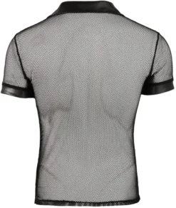 Svenjoyment - Netz-Shirt in schwarz