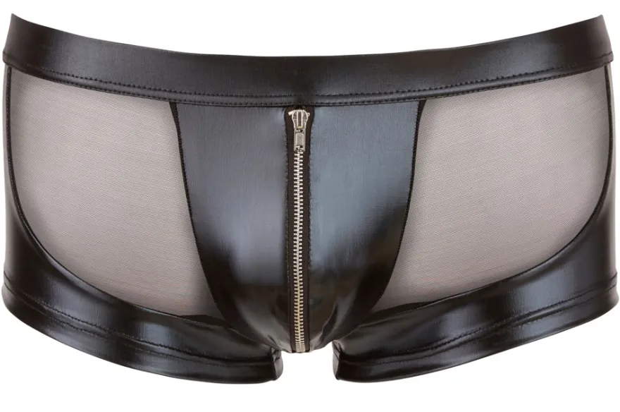Svenjoyment - Powernet Pants mit Wetlook & Reißverschluss