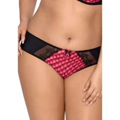 V-8463PS Plus Size panty pink-black 4XL