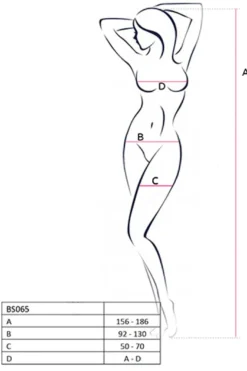 weißer Bodystocking BS065 von Passion