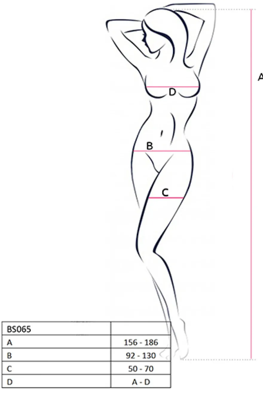 weißer Bodystocking BS065 von Passion