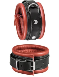 XXdreamSToys - Leder-Fußfessel rot/schw.