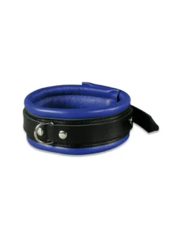 XXdreamSToys - Leder-Halsfessel blau/schwarz