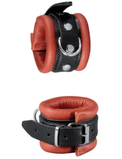XXdreamSToys - Leder-Handfessel rot/schw.
