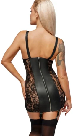 Zado - Busenfreies Minikleid aus feinstem Leder
